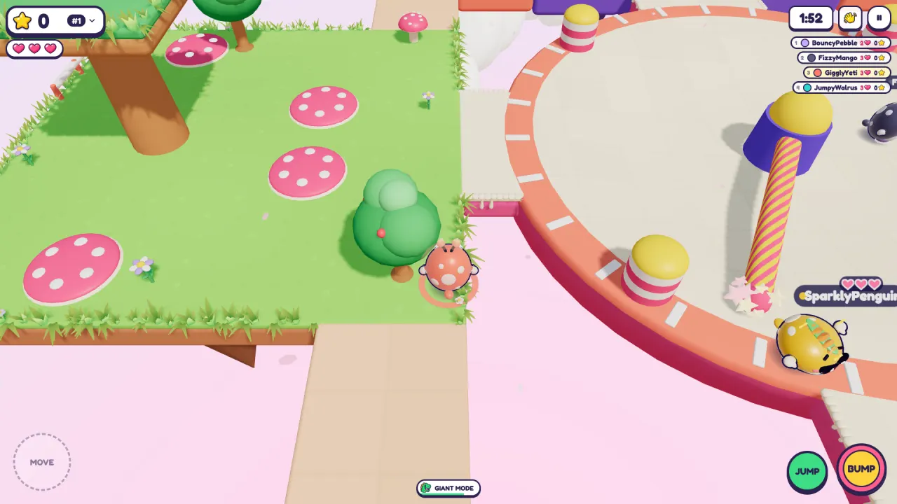 A giant Bumpling in GIANT MODE